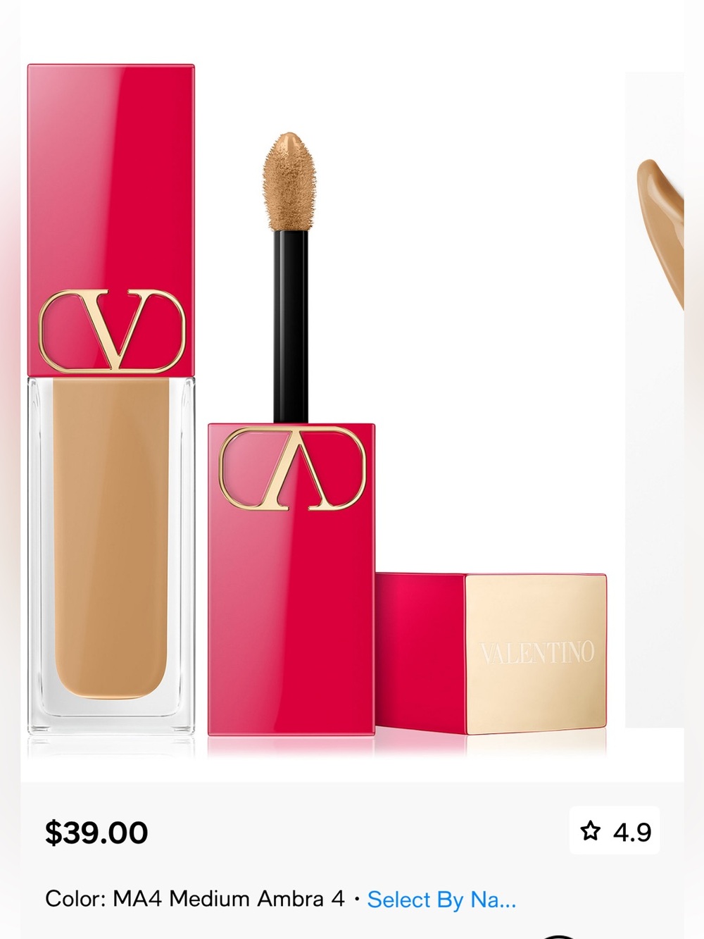 Valentino MA 4 medium very Valentino 24hour hydrating concealer